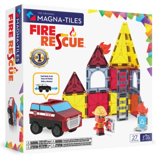 Magna Tiles - Magnetická stavebnice Fire Rescue 27 dílů