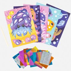 Kreatívna sada Tiger Tribe Foil Art - Ocean Magic