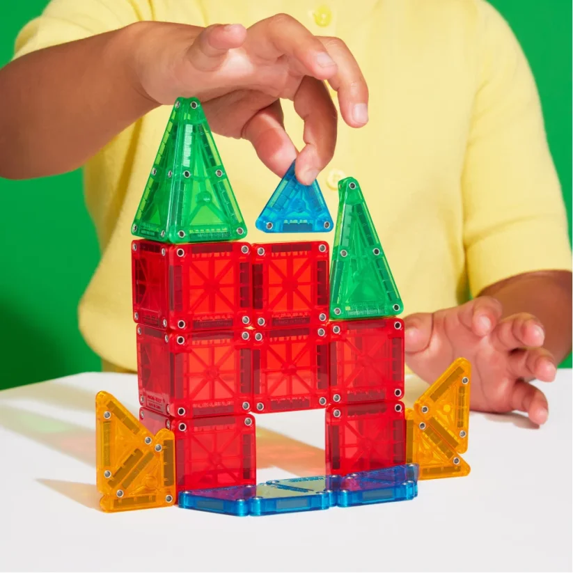 Magna Tiles - Magnetická stavebnice microMAGS Cestovní sada 26 dílů