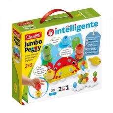 Quercetti | Jumbo Peggy jumbo pegs & pegboard | kolíčková hra