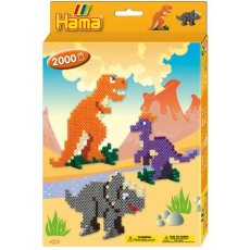 HAMA | Zažehlovací korálky | MIDI - dárkový box - DINO