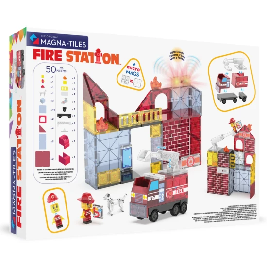 Magna Tiles - Magnetická stavebnice Fire Rescue 50 dílů