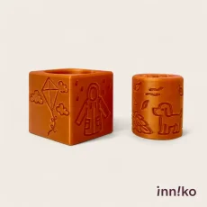Inniko | Obtiskovací kostka s válečkem 2v1 | Podzim