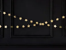 PARTYDECO | Girlanda | hvězdy, zlatá 3,6 m
