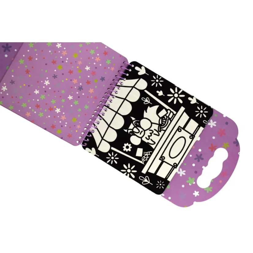 tookyland Sametové malování Zvířátka 6 obrázků 8 fixů