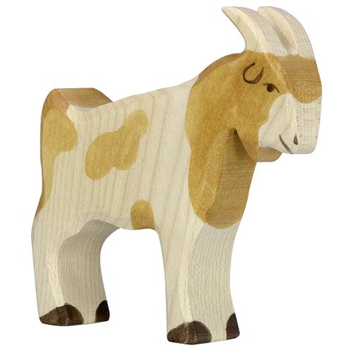 Holztiger - Stojící strakatý kozel – domácí zvíře ze dřeva