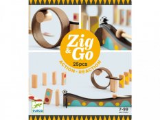 DJECO Dřevěná dráha Zig Go 25 dílků