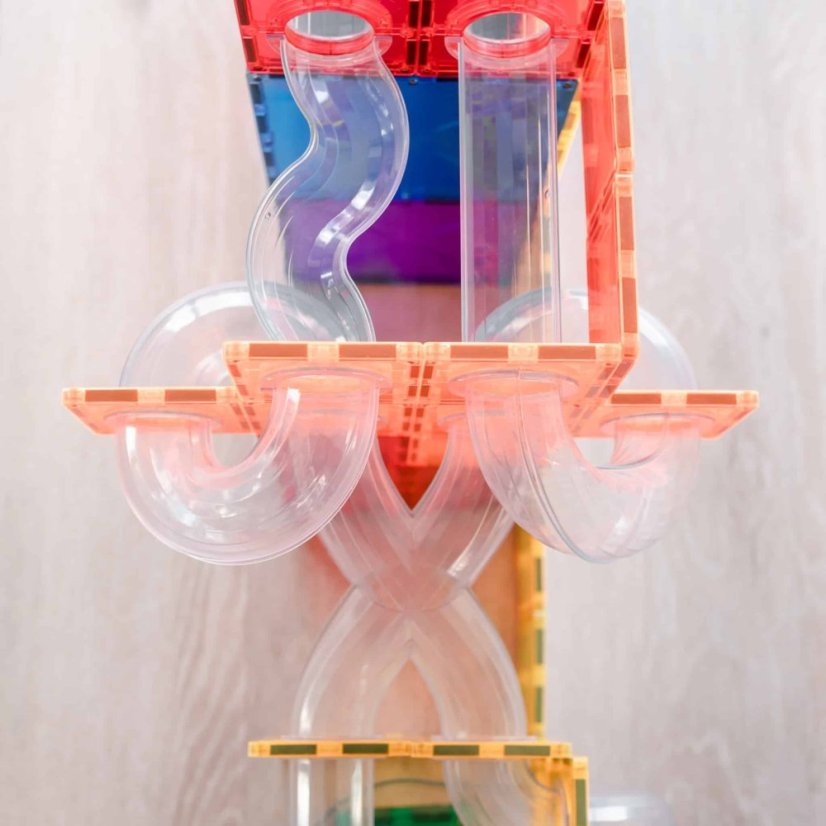 Connetix Tiles - rozšiřovací sada kuličková dráha 66 ks