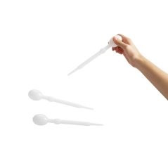 Průhledné pipety na vodu