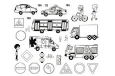 Aladine Stampo MINOS Dětská razítka Dopravní postředky