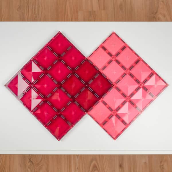 Connetix Tiles - 2 kusy - Pink & Berry Pack - základní deska