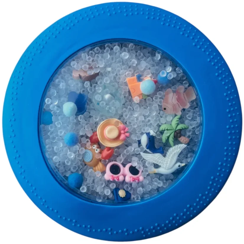 Jellystone | Senzorický disk s figurkami A-Ku-Ku! Peekaboo | motiv Pláž