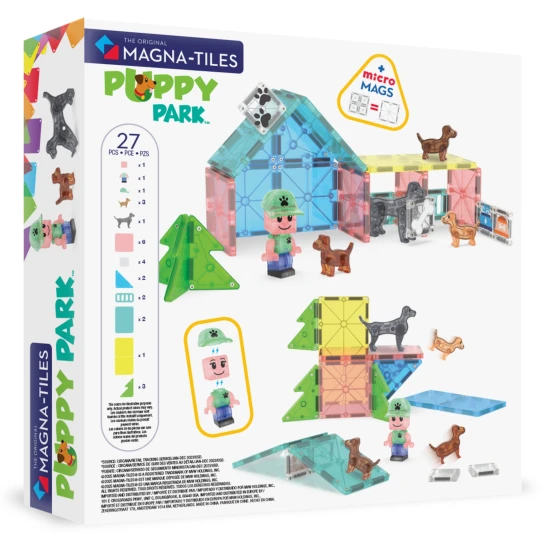 Magna Tiles | Magnetická stavebnice | Puppy Park 27 dílů