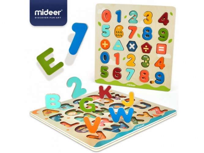 MiDeer Vkládací puzzle Čísla