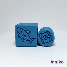 Inniko | Obtiskovací kostka s válečkem 2v1 | Podmořský svět