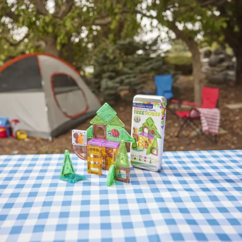 Magna Tiles | Magnetická stavebnice microMAGS | Treehouse Travel Set | 24 dílů