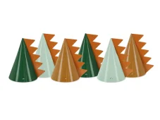 PARTYDECO | Párty klobúčiky | Dinosaury, 14 cm, mix 6ks
