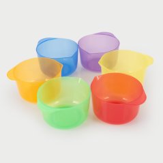TickiT Průsvitné barevné misky - 6 ks