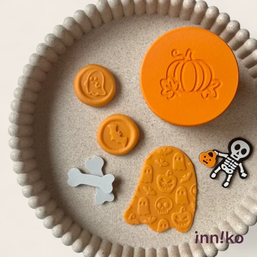 Inniko | Modelína 180 g | Halloweenská oranžová