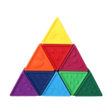 Jellystone Designs - SKLADACIA HRAČKA TRIBLOX, DÚHOVÁ