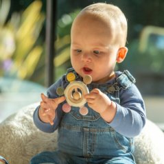 TickIt Hryzátko SiliSoft Rattle (Zem)