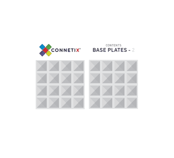 Connetix Tiles | 2 kusy | Clear Pack | základní deska