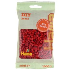 HAMA | Zažehľovacie bio korálky | MIDI – ČERVENÉ 1 000 ks