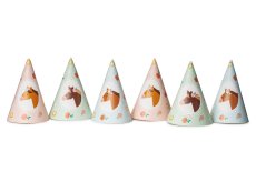 PARTYDECO | Párty kloboučky | Koně, 16 cm, mix 6ks