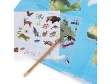 MOULIN ROTY Mapa sveta s prepisovacími obrázkami