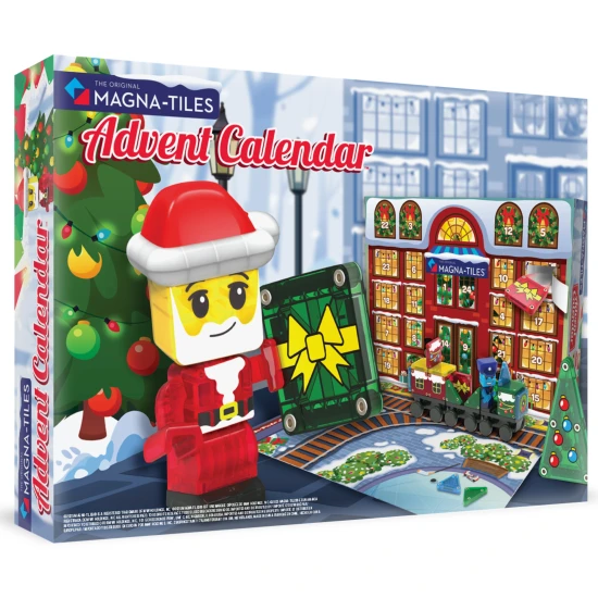 Magna Tiles - Magnetická stavebnice microMAGS Adventní kalendář 34 dílů