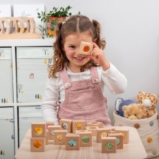 TickiT | Dřevěné kaleidoskopické kostky - 20 kusů
