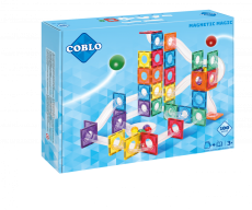 COBLO - Magnetická stavebnica - guličková dráha - 100 dielov - Classic