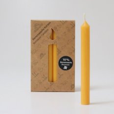Grimm’ s - Jantárové sviečky z včelieho vosku (10%)  12 ks.