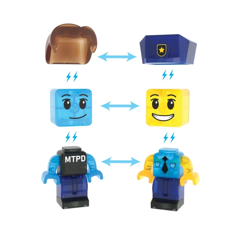 Magna Tiles - Magnetická stavebnice Police Station 35 dílů