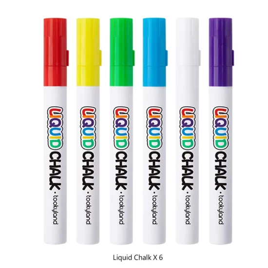 Tookyland Tekuté křídy - 6 barev