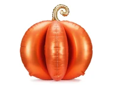 PARTYDECO Fóliový balón stojaci 3D tekvica, 90x90 cm, oranžový