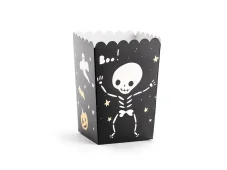 PARTYDECO | Krabičky na popcorn | Boo!, mix, 7x7x12.5cm