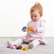 TickiT Zmyslové farebné pologule - 8 ks