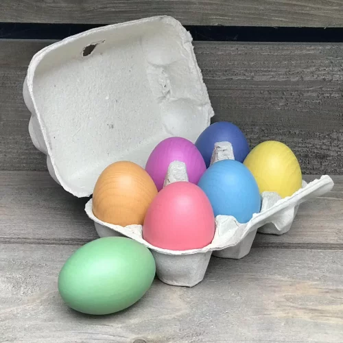 TickiT Drevené farebné vajcia