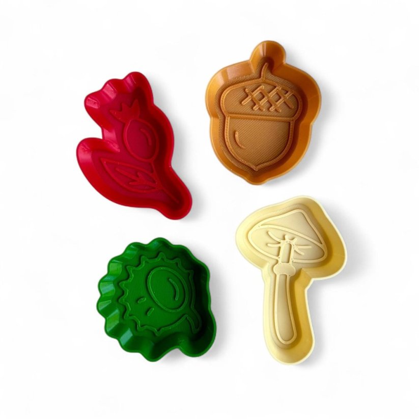 Inniko bábovičky do kinetického písku - Plody podzimu