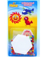 Hama - Korálkový set s šestiúhelníkem MIDI 400 ks