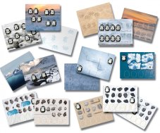 Yellow Door - karty ke kamenům Tučňáci