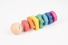 TickiT | Dúhová drevená skrutkovacia skladačka Twister