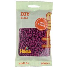 HAMA | Zažehľovacie bio korálky | MIDI – SLIVKOVÁ – 1 000 ks
