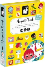 Janod Magnetibook Hodiny Magnetická kniha pro děti