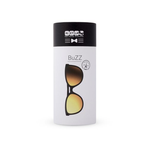 KiETLA CraZyg-Zag sluneční brýle BuZZ 4-6 let - black zrcadlovky