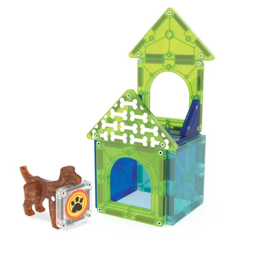 Magna Tiles | Magnetická stavebnice | Dog House 13 dílů