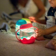 Glo Pals | Mini senzorická fľaša na naplnenie vodou | zelená farba