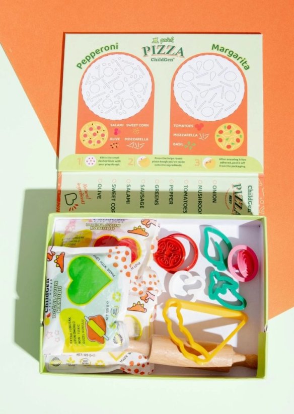 ChildGen Natural Playdough - Pizza Sada
