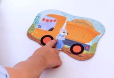 KUKI KUK Vééliké puzzle Stavebné stroje